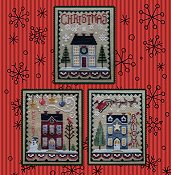 Waxing Moon Designs - Christmas House Trio THUMBNAIL