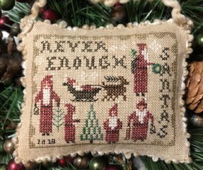 Homespun Elegance - 2018 Santa Ornament - Never Enough Santas MAIN