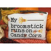 Needle Bling Designs - Candy Corn Broom THUMBNAIL