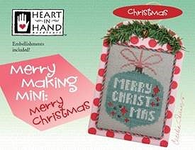 Heart In Hand Needleart - Merry Making Mini - Merry Christmas MAIN