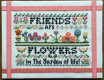 Rosewood Manor - Friends Are Flowers (with buttons) SM-010 MAIN