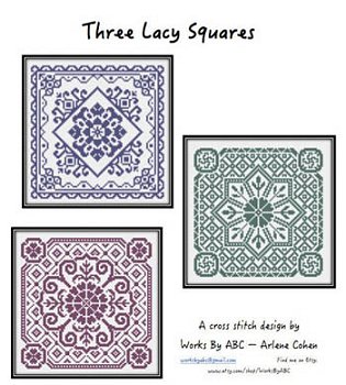 Works By ABC - Three Lacy Squares MAIN