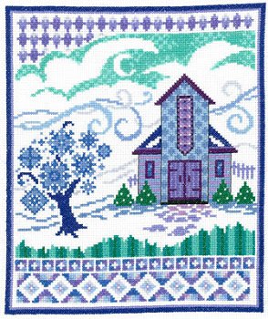 Imaginating - Barn With Winter Quilts 3201 MAIN