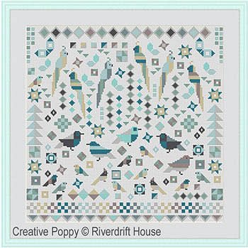 Riverdrift House - Birds Patchwork Style MAIN