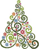 Artecy Cross Stitch - Abstract Christmas Tree THUMBNAIL