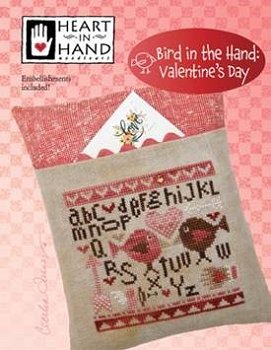 Heart in Hand Needleart - Bird In The Hand - Valentine's Day MAIN