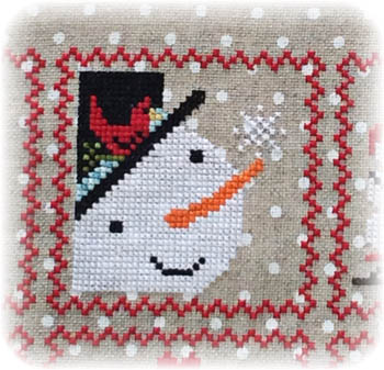 Annie Beez Folk Art - Snowy 9 Patch - Part 2 MAIN