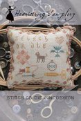 Heartstring Samplery - Stitch or Die Pincushion THUMBNAIL