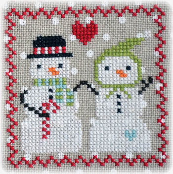 Annie Beez Folk Art - Snowy 9 Patch - Part 5 MAIN