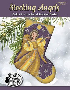 Cat And Mouse Designs - Stocking Angels - Gold #4 MAIN