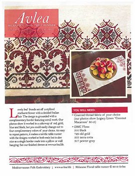 Avlea - Milanese Floral Table Runner MAIN