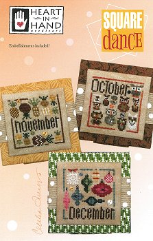 Heart In Hand Needleart - Square Dance (Oct-Nov-Dec) MAIN