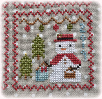 Annie Beez Folk Art - Snowy 9 Patch - Part 9 MAIN