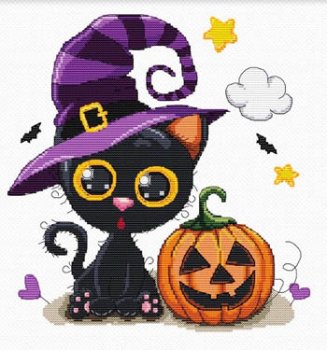 Les Petites Croix De Lucie - Halloween Cat MAIN