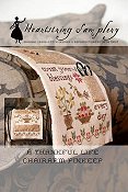 Heartstring Samplery - Thankful Life Chairarm Pinkeep THUMBNAIL