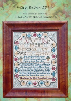 Hands Across The Sea Samplers - Mary Brown 1765 MAIN