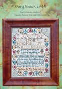 Hands Across The Sea Samplers - Mary Brown 1765 THUMBNAIL