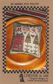 Chessie & Me - Be Merry Pyn Pillow MAIN