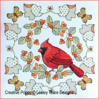 Lesley Teare - Northern Cardinal in Autumn MAIN