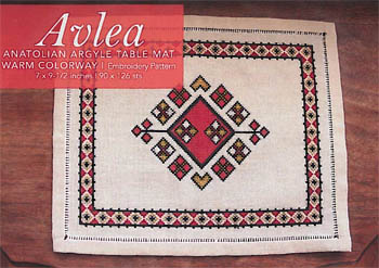 Avlea - Anatolian Argyle Table Mat Warm Colorway MAIN