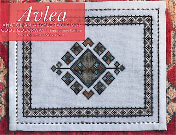 Avlea - Anatolian Argyle Table Mat Cool Colorway MAIN