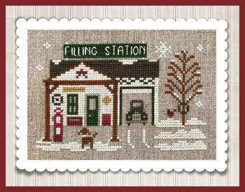 Little House Needleworks - Hometown Holiday Series - #20 Pop's Filling Station MAIN