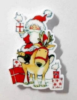 Les Petites Croix De Lucie Magnet - Father Christmas Arrives Magnet MAIN