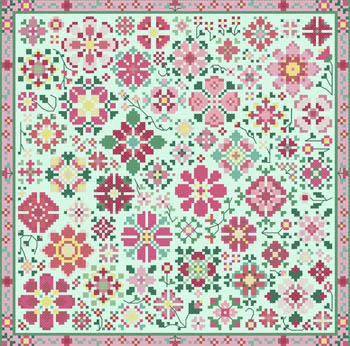 Carolyn Manning Designs - Flower A Day Collection - Pink MAIN