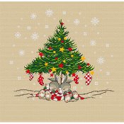 Les Petites Croix De Lucie - Christmas Bunnies Tree THUMBNAIL