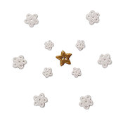 Button Pack - Woodland Santa MAIN