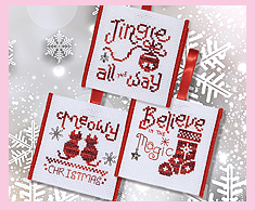 Redwork Ornaments