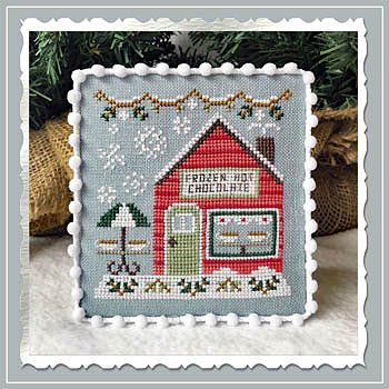 Country Cottage Needleworks - Snow Village 5 - Frozen Hot Chocolate Shop MAIN