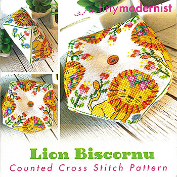 Tiny Modernist - Lion Biscornu MAIN