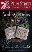 Plum Street Samplers - Noah's Christmas Ark VII - Llamas And Lovebirds THUMBNAIL