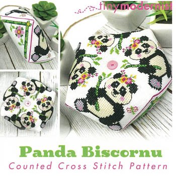 Tiny Modernist - Panda Biscornu MAIN
