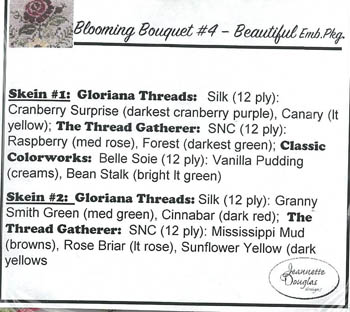 Jeannette Douglas Designs - Blooming Bouquets #4 Beautiful Embellishment Pack MAIN