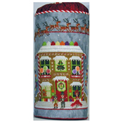 Praiseworthy Stitches - Gingerbread Cottage Drum THUMBNAIL