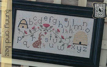 Annie Beez Folk Art - Bunny and Bee MAIN