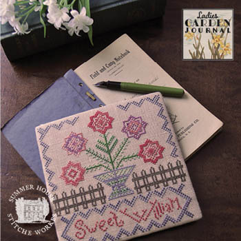Summer House Stitche Workes - Ladies Garden Journal 1 - Sweet William MAIN