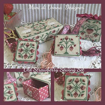 Mani Di Donna - Old Strawberries Sewing Set MAIN
