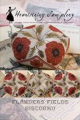 Heartstring Samplery - Flanders Fields Biscornu THUMBNAIL