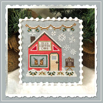 Country Cottage Needleworks - Snow Village 10 - Iced Coffee Cafe MAIN