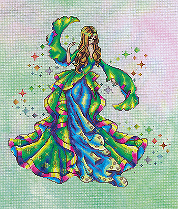 Cross Stitching Art - Iris, The Rainbow Maiden MAIN