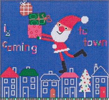 Susanamm Cross Stitch - Is Coming To Town MAIN
