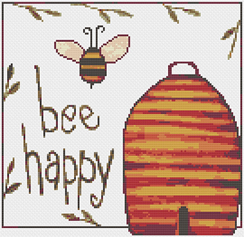 Susanamm Cross Stitch - Bee Happy MAIN