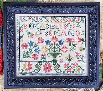 Hello From Liz Mathews - Spanish Rose Sampler MAIN