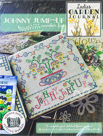 Summer House Stitche Workes - Ladies Garden Journal 5 - Johnny Jump-Up MAIN