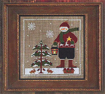 twin peak primitive cross stitch twin peak primitives o snowman tree ...