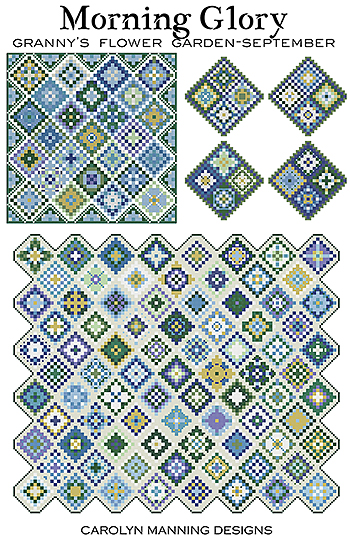 Carolyn Manning Designs - Granny's Flower Garden - September Morning Glory MAIN