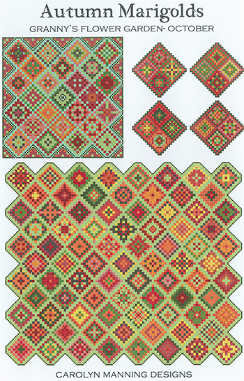 Carolyn Manning Designs - Granny's Flower Garden - October Autumn Marigolds MAIN